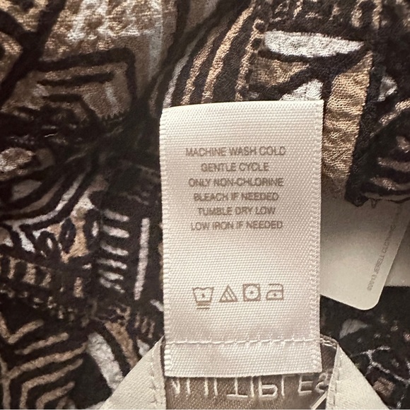 MULTIPLES Missy Tribal Beat Button-Up Blouse – Size Small - Picture 5 of 7